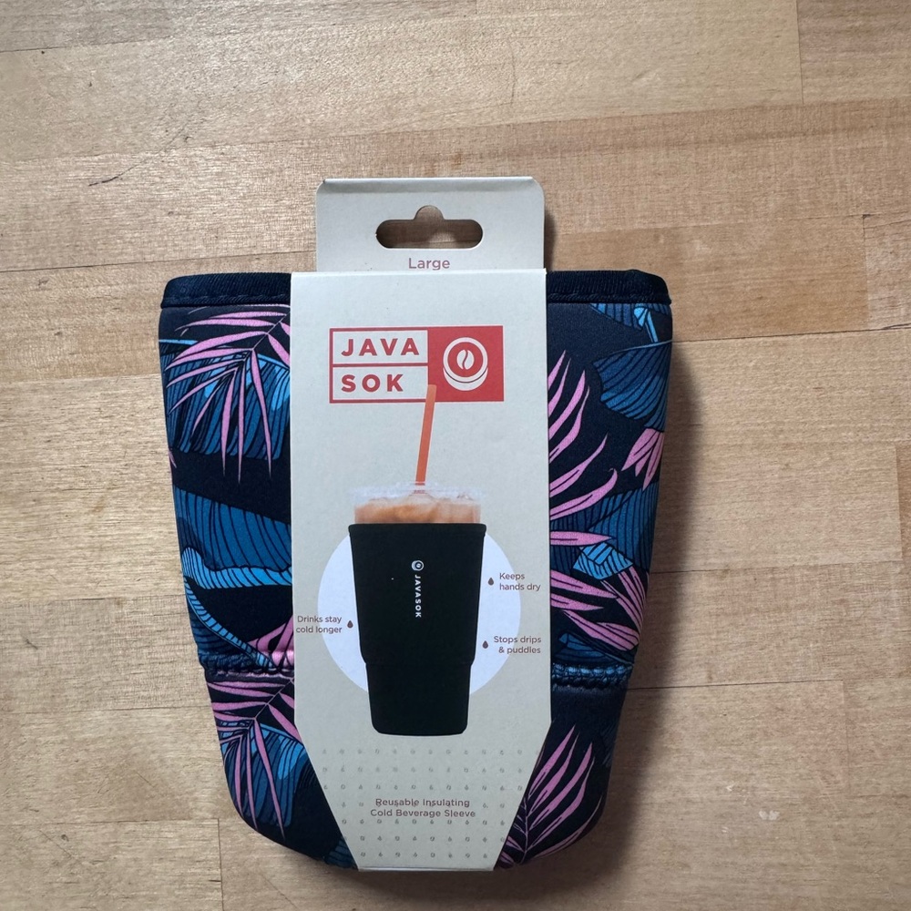 Sok It Java Sok Iced Coffee & Cold Soda Insulated Neoprene Cup Sleeve large